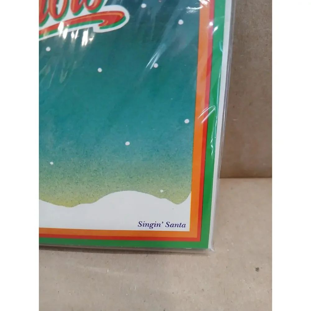 Vintage PopShots Singin' Santa Pop Up Card Christmas Holiday CPS-257 USA New
